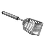 Stainless steel litter scoop